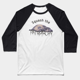 Squash the Patriarchy Hippo Baseball T-Shirt